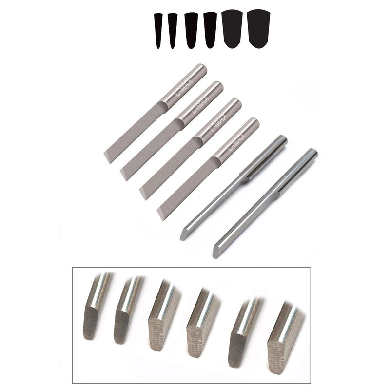GRS C-Max Carbide 1/8" Shank Tapered Round Gravers-#50 to #56 - Otto Frei