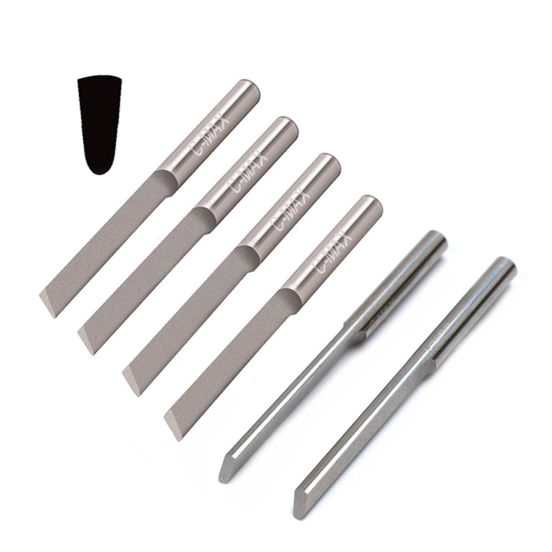 GRS C-Max Carbide 1/8" Shank Tapered Round Gravers-#50 to #56 - Otto Frei