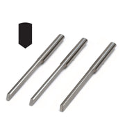 GRS GlenSteel 1/8" Round Shank Narrow Bevel Gravers-Sizes 90 Degrees to 120 Degrees - Otto Frei