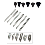 GRS GlenSteel 1/8" Round Shank Onglette Gravers-Sizes 0 to 5 - Otto Frei