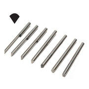 GRS GlenSteel 1/8" Round Shank RFF Point Gravers-Sizes 30 Degrees to 120 Degrees - Otto Frei