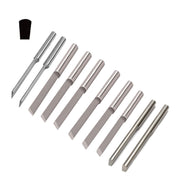 GRS GlenSteel 1/8" Round Shank Tapered Flat Gravers-Sizes 36-45 - Otto Frei