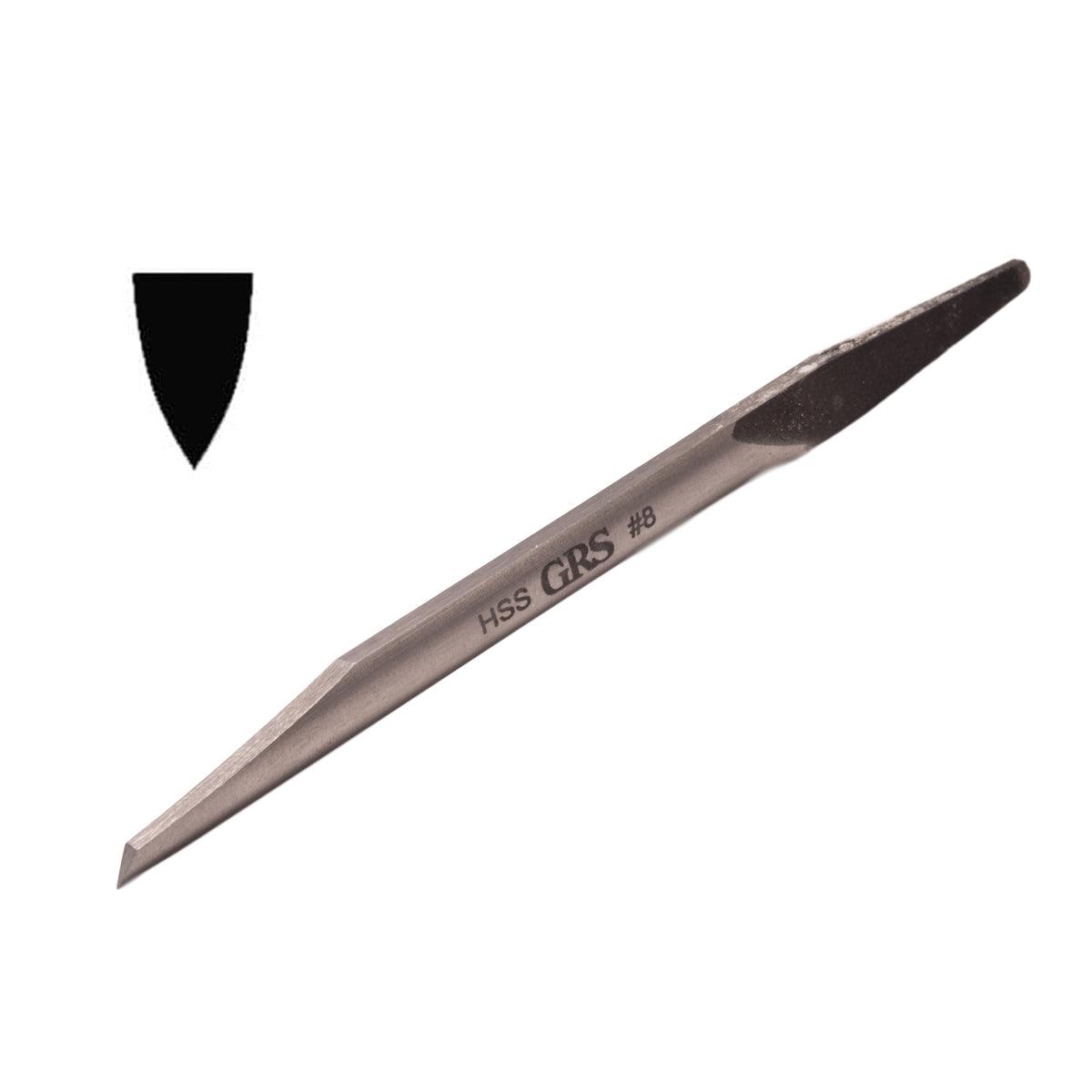 GRS HSS Pre-Shaped Onglette Gravers Sizes #5/0–#8 | Glendo GRS — Otto Frei