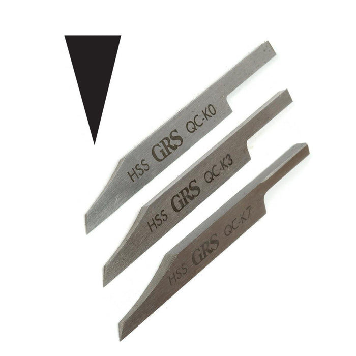 GRS Pre-Cut QC HSS Knife Gravers-Sizes 0 to 7 - Otto Frei