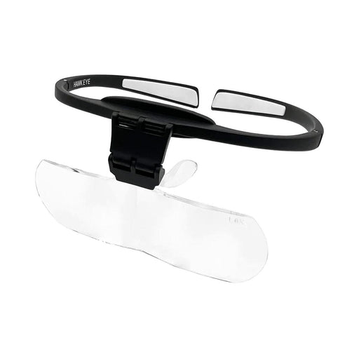 Hawk Eye Head Loupes-Regular Focus Black 1.6X & 2X - Otto Frei