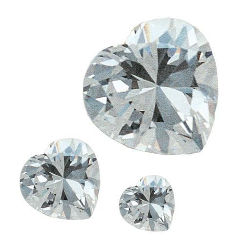Heart Faceted Cubic Zirconia - Otto Frei