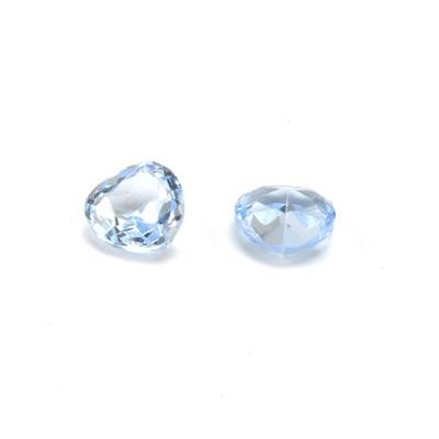 Heart Faceted Imitation Aquamarine - Otto Frei