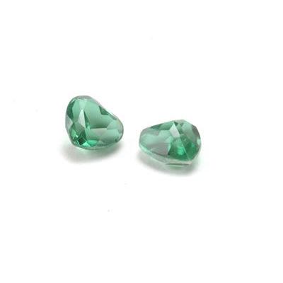 Heart Faceted Imitation Emerald - Otto Frei