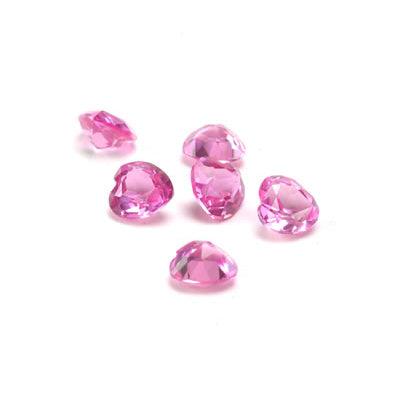 Heart Faceted Imitation PInk Tourmaline - Otto Frei