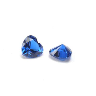 Heart Faceted Imitation Sapphire - Otto Frei