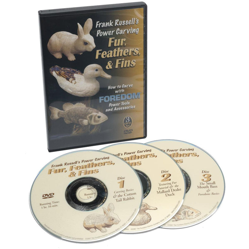 How To Carve With Foredom Powertools & Accessories 3 DVD Set - Otto Frei