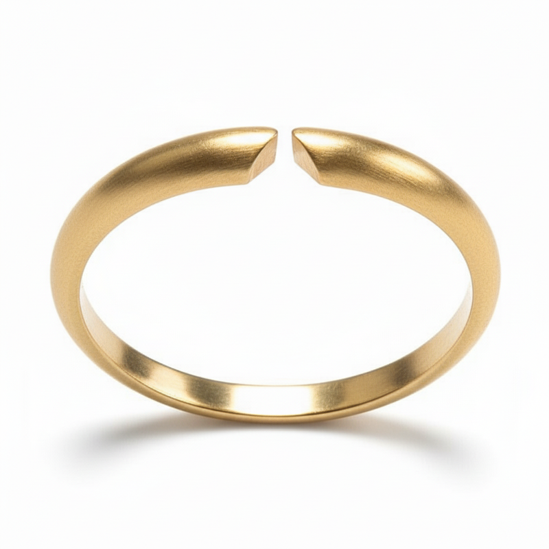 Gold & Platinum Half Round Ring Shanks – Notched for 4-Prong Settings