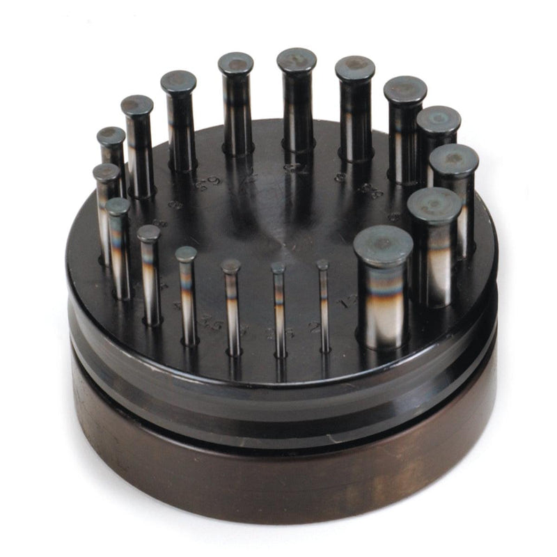 Italian Disc Cutter Set of 18, 2mm to 12mm (3/32" to 1/2") - Otto Frei