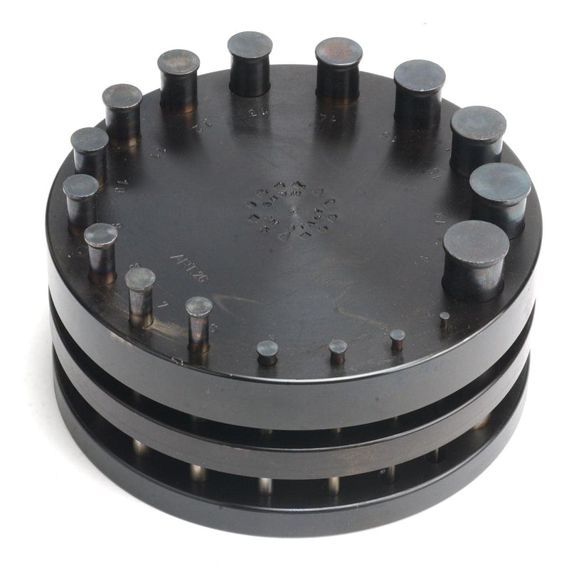 Italian Disk Cutter Set of 17, 2mm to 18mm (3/32" to 3/4") - Otto Frei