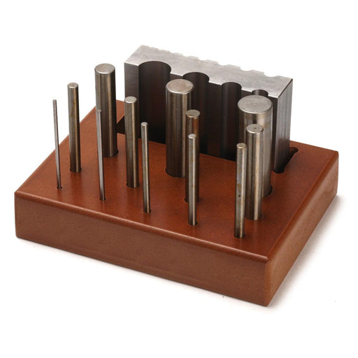 Italian Steel Bending Block with Matching Punch Set on Stand - Otto Frei