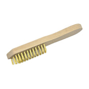 Japanese Brass Tapered Hand Brush 8-1/2" Long with Wood Handle - Otto Frei