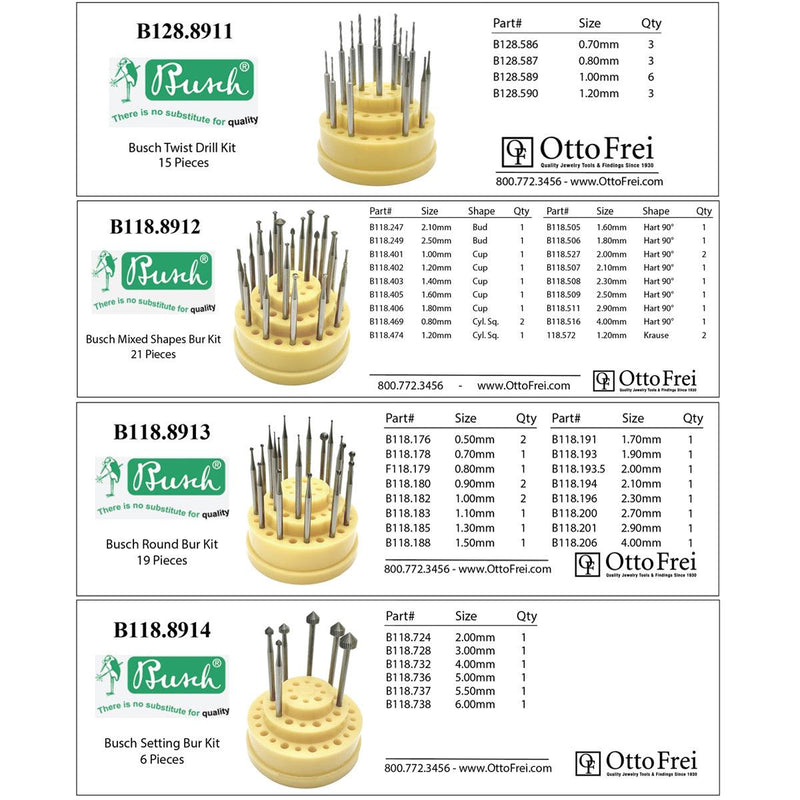 Jewelers Master GIA Student Bur Kit - Otto Frei