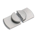 Jura by GRS 500-007 Flachklemme mit Nut – Paar