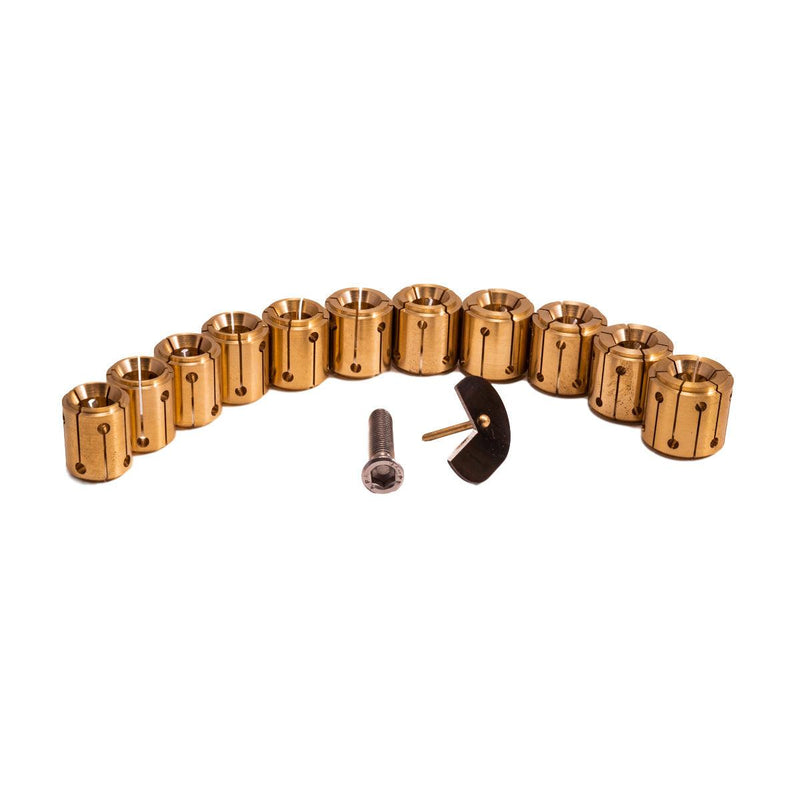 Jura MH.11 Brass Collet Set of 15 with Radius Divider 15mm to 22mm - Otto Frei