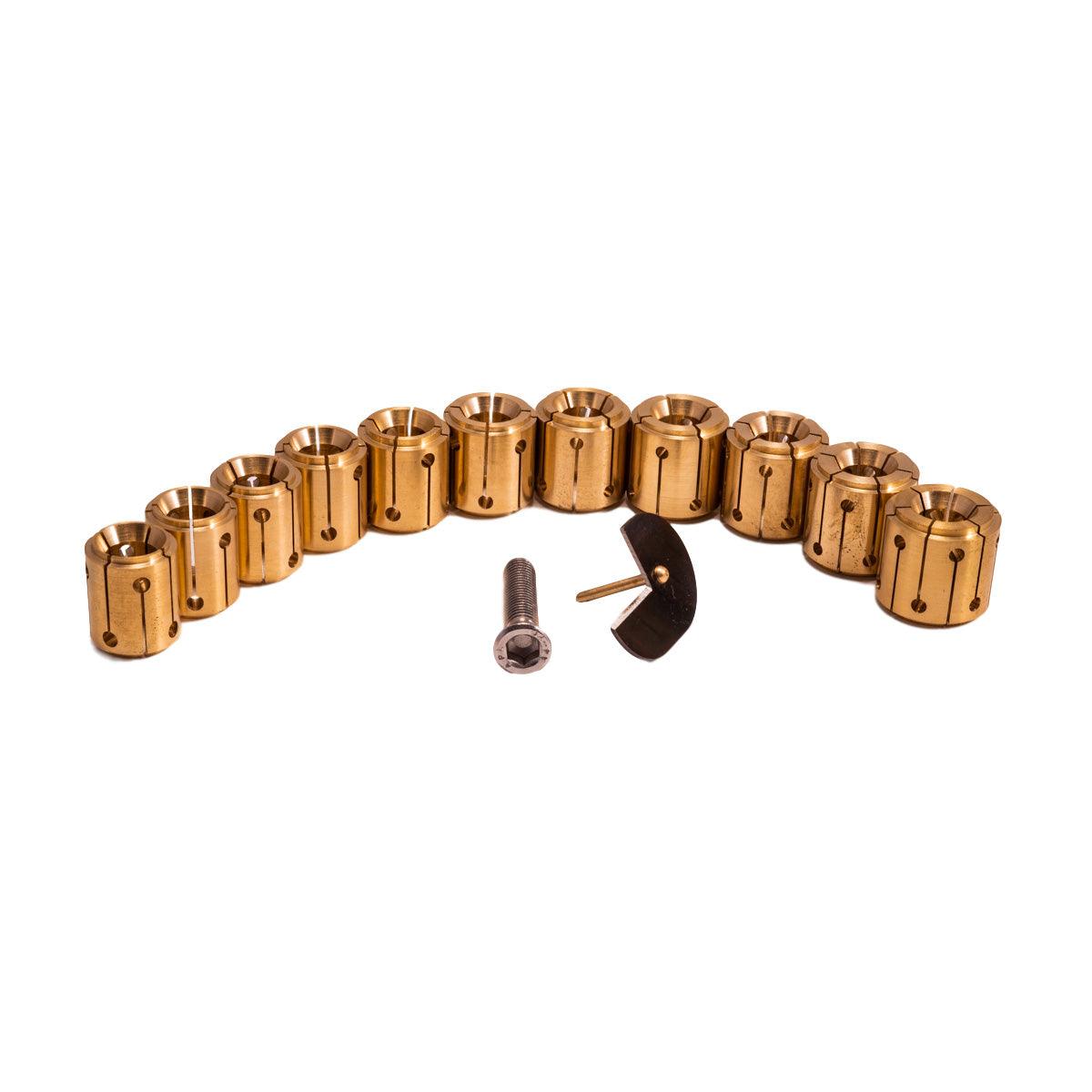 Jura MH.11 Brass Collet Set of 15 with Radius Divider 15mm to 22mm