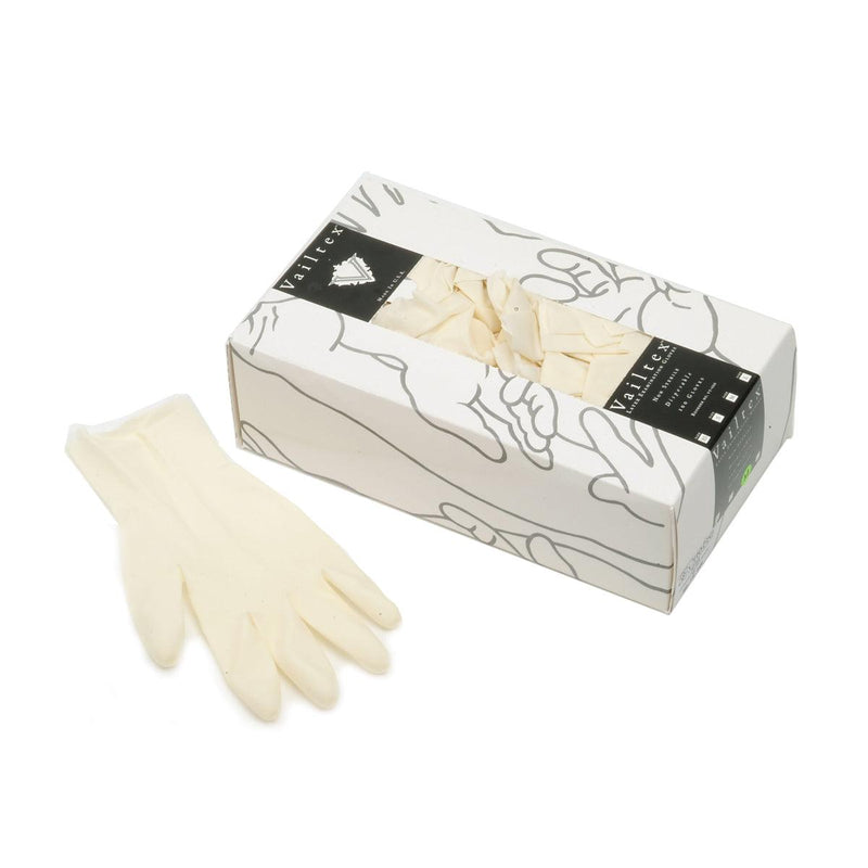 Unsterile Latexhandschuhe – Packung mit 100 Stück