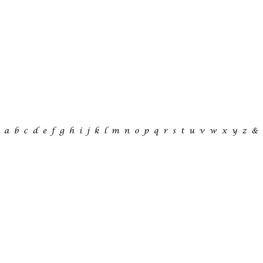 Lower Case Lucida Calligraphy "a-z" Letter Stamp Set of 27 - Otto Frei