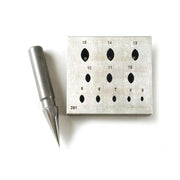 Marquise Bezel Block Small 4mm x 2.4mm to 14mm x 8.4mm 60% Ratio 11 Holes 17 Degree - Otto Frei