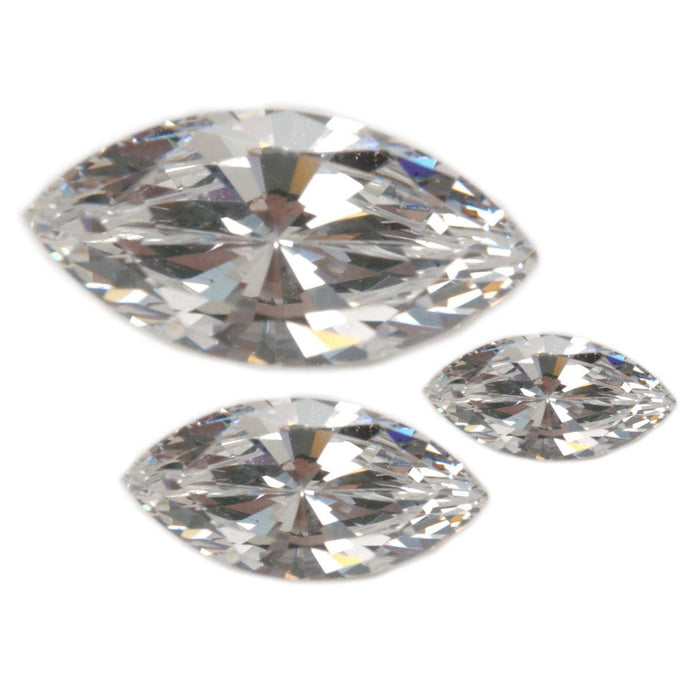 Marquise Faceted Cubic Zirconia - Otto Frei