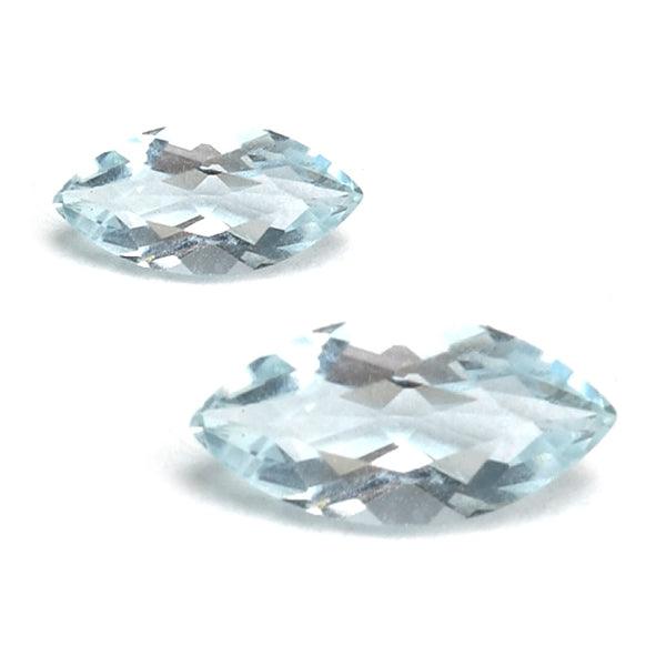 Marquise Faceted Genuine Aquamarine - Otto Frei