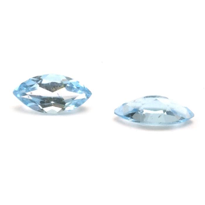Marquise Faceted Genuine Sky Blue Topaz - Otto Frei