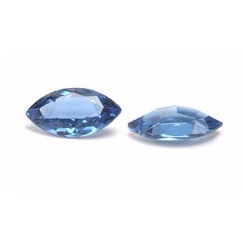 Marquise Faceted Imitation Blue Zircon - Otto Frei