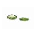 Péridot d’imitation facetté taille marquise, doublet de spinelle synthétique (août) - 4x2mm