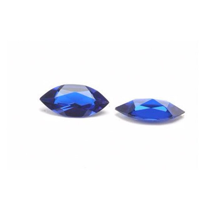 Marquise Faceted Imitation Sapphire - Otto Frei