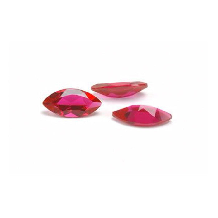 Marquise Faceted Lab-Created Ruby - Otto Frei