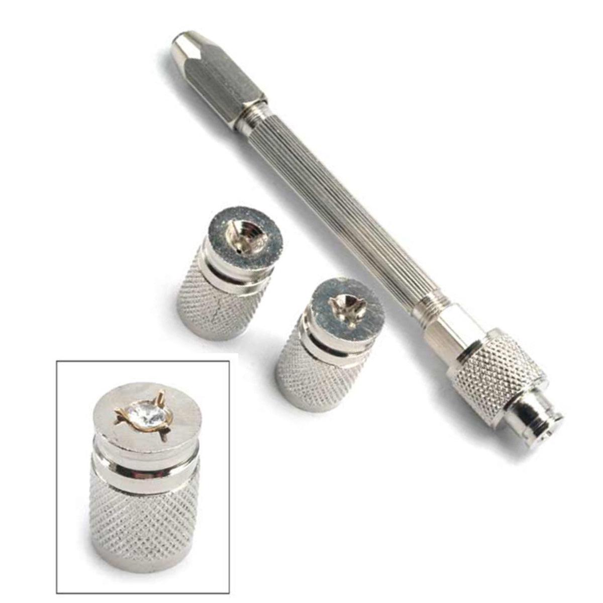 Martini Setting Pin Vise | 3-Prong Earring Holder — Otto Frei