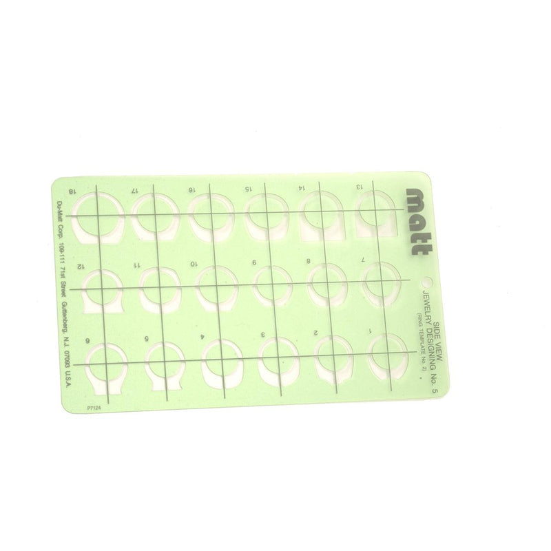 Matt Side View: Jewelry Designing Template No. 5 - Otto Frei