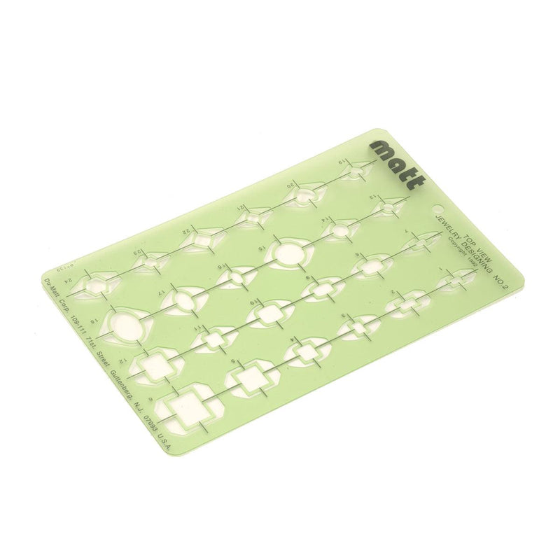 Matt Top View: Jewelry Designing Template No. 2 - Otto Frei