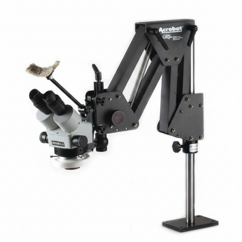 Microscopio Meiji EMZ-5 con GRS Acrobat y luz LED