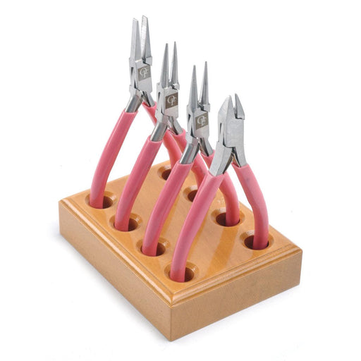 Mini Size Value Line Pliers - Kit of 4 on Wood Stand - Otto Frei