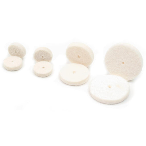 Miniature Felt Wheel Buffs-Medium Density-Various Sizes-Packs of 10 - Otto Frei