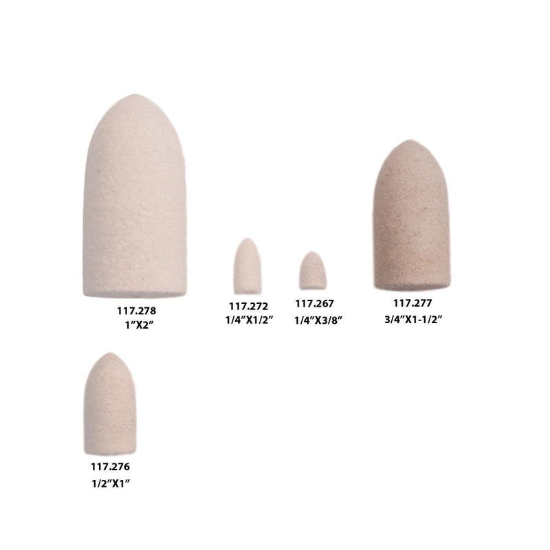 Miniature Pointed Felt Cones Hard - Otto Frei