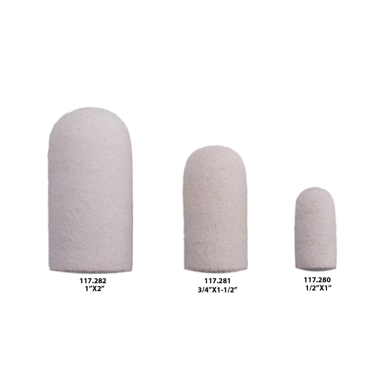 Miniature Rounded Hard Felt Cones | Otto Frei