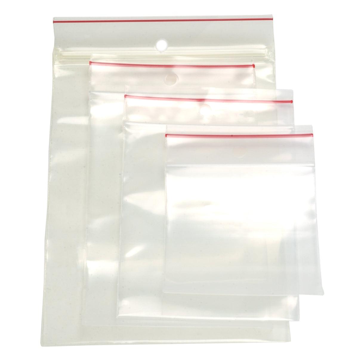 Line Bag Rounds Minigrip Red Line Reclosable Bags 4 Mil with Hang Hole | Otto Frei