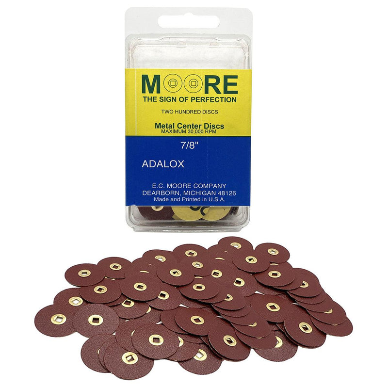 Moore's Discs Adalox 7/8" Pack of 200 Discs - Otto Frei