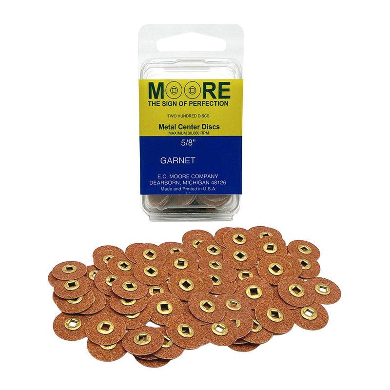 Moore's Discs Garnet 5/8" Pack of 200 Discs - Otto Frei
