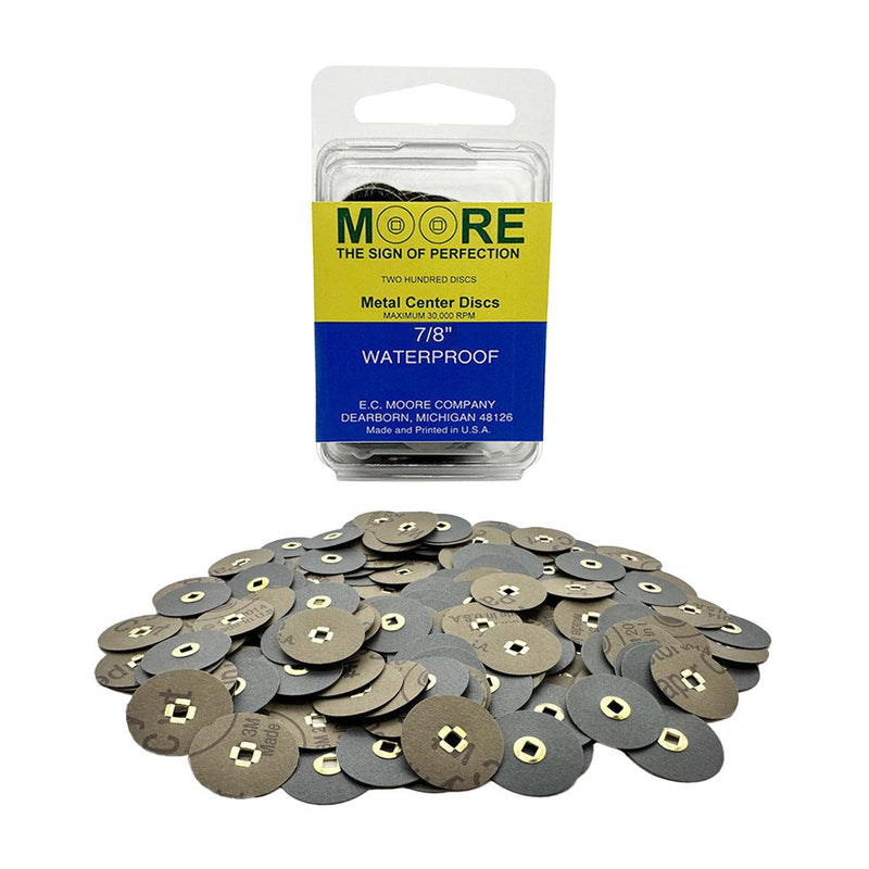 Moore's Discs Waterproof 7/8" Pack of 200 Discs - Otto Frei