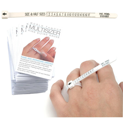 Multisizers-Plastic Ring Gauges-Pack of 50 - Otto Frei
