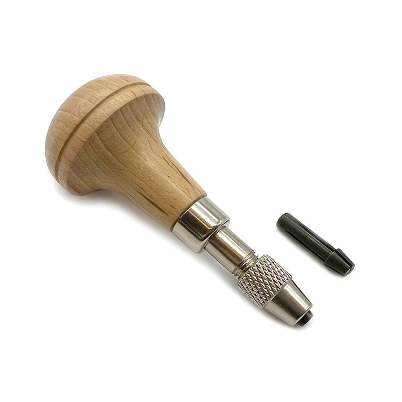 Mushroom Shaped Wood Handle with 2 Chucks-0 to 3.0mm - Otto Frei