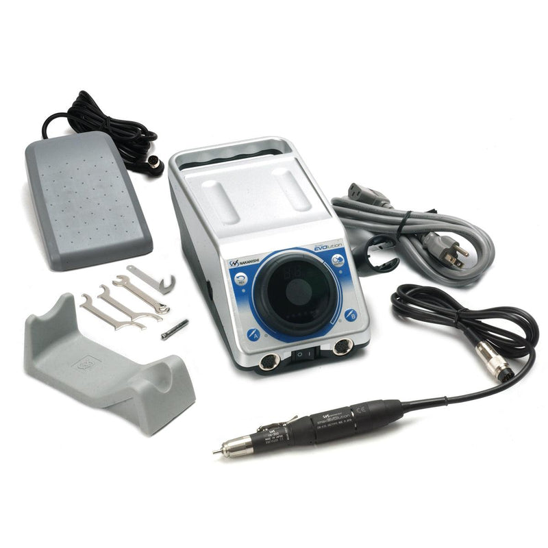 Nakanishi NSK 8232 EMax EVOlution Micromotor Torque Type Motor with Lever Style Handpiece & Foot Control - Otto Frei