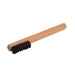 Natural Black Bristles 4 Rows Washout Stiff Brush 2-1/8" x 5/8" With Wood Handle - Otto Frei